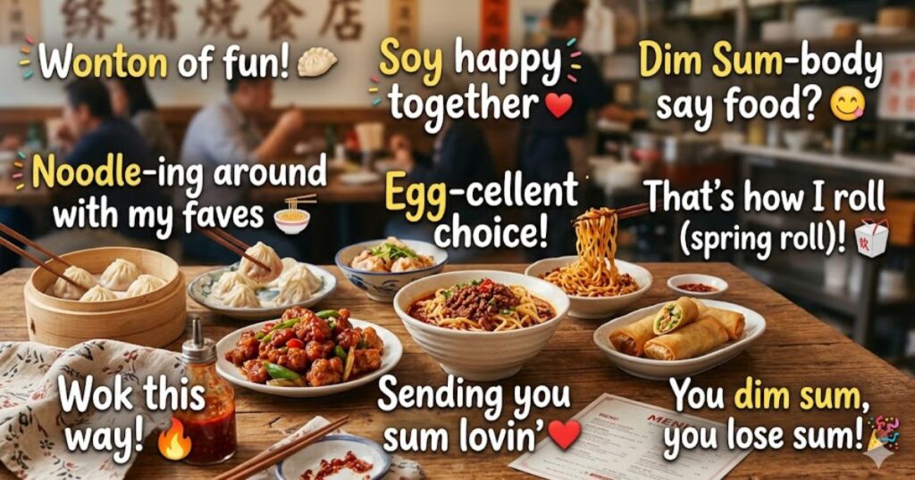 Chinese Food Puns for Instagram Posts