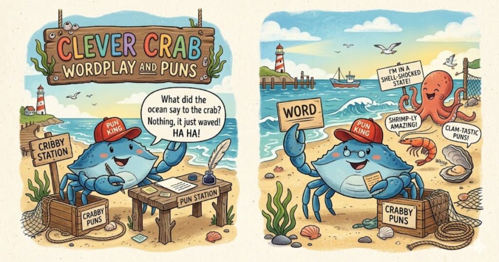 Clever Crab Wordplay and Puns