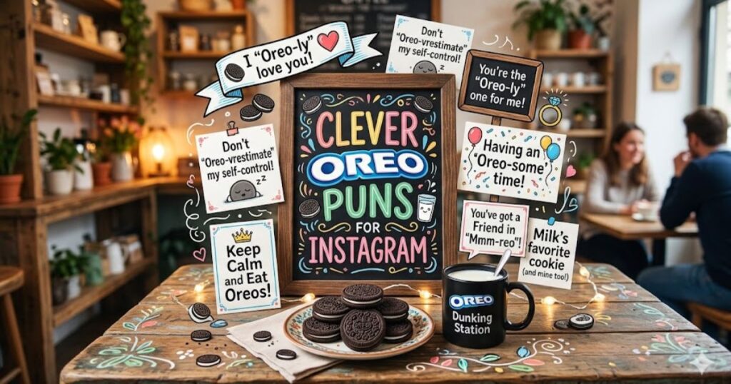Clever Oreo Puns for Instagram
