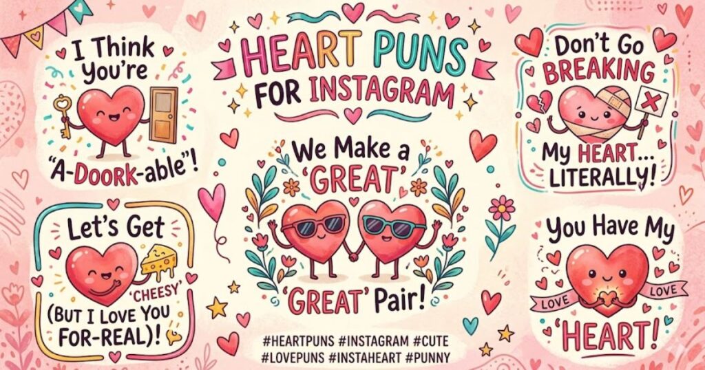 Heart Puns for Instagram