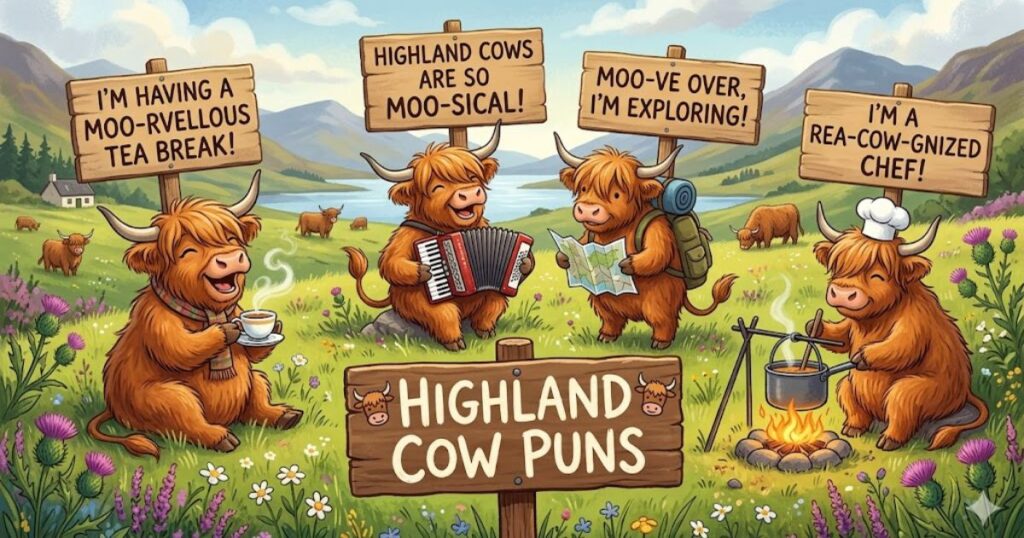 Highland Cow Puns