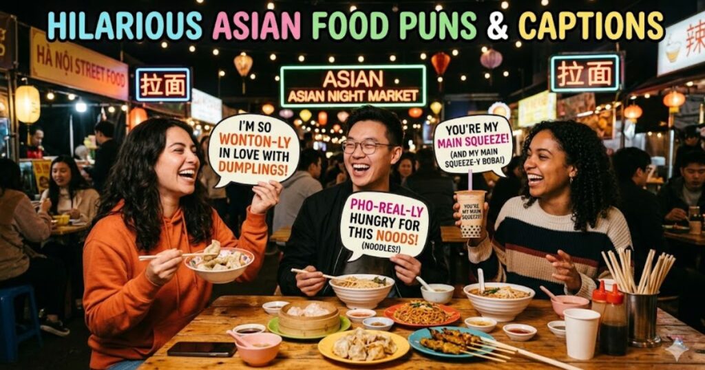 Hilarious Asian Food Puns & Captions