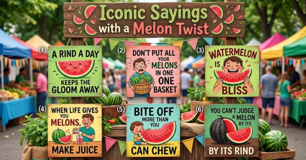 Iconic Sayings with a Melon Twist