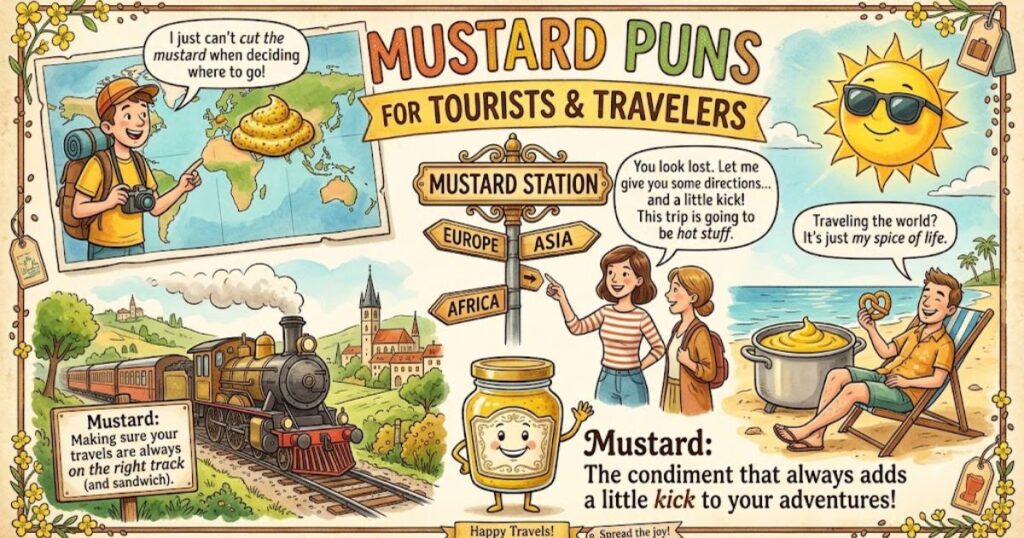 Mustard Puns for Tourists and Travelers