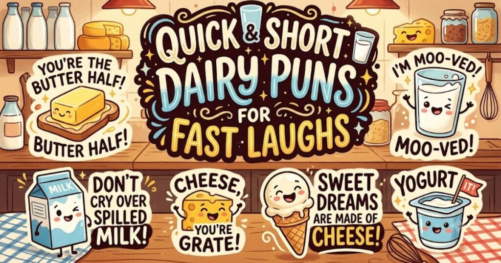 Quick & Short Dairy Puns for Fast Laughs