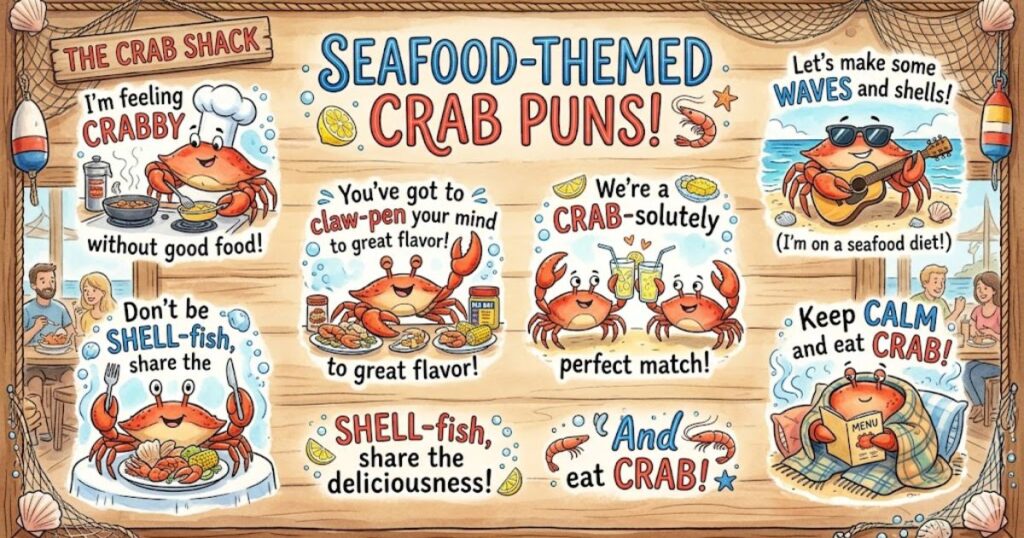 Seafood-Themed Crab Puns