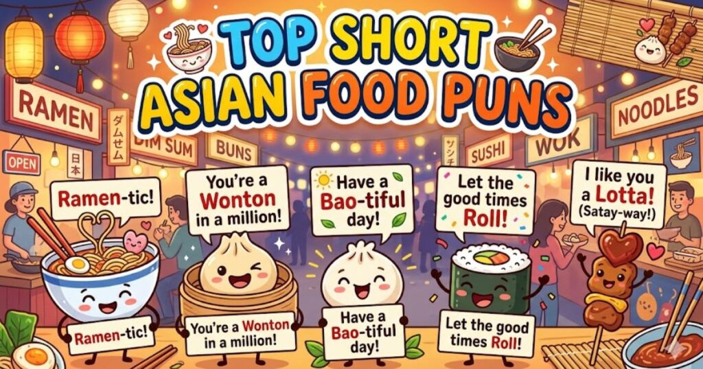 Top Short Asian Food Puns