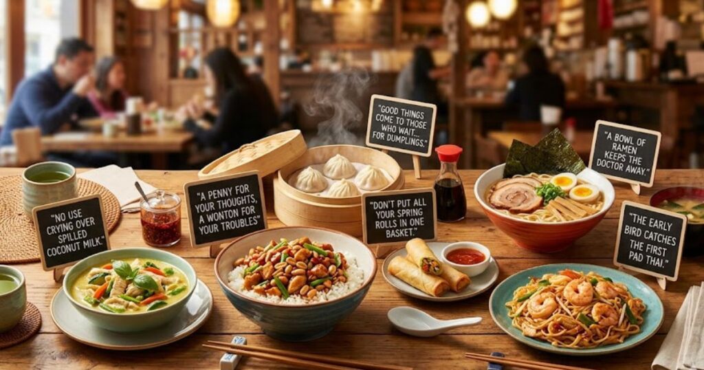 🍛 Classic Sayings… But with an Asian Food Twist