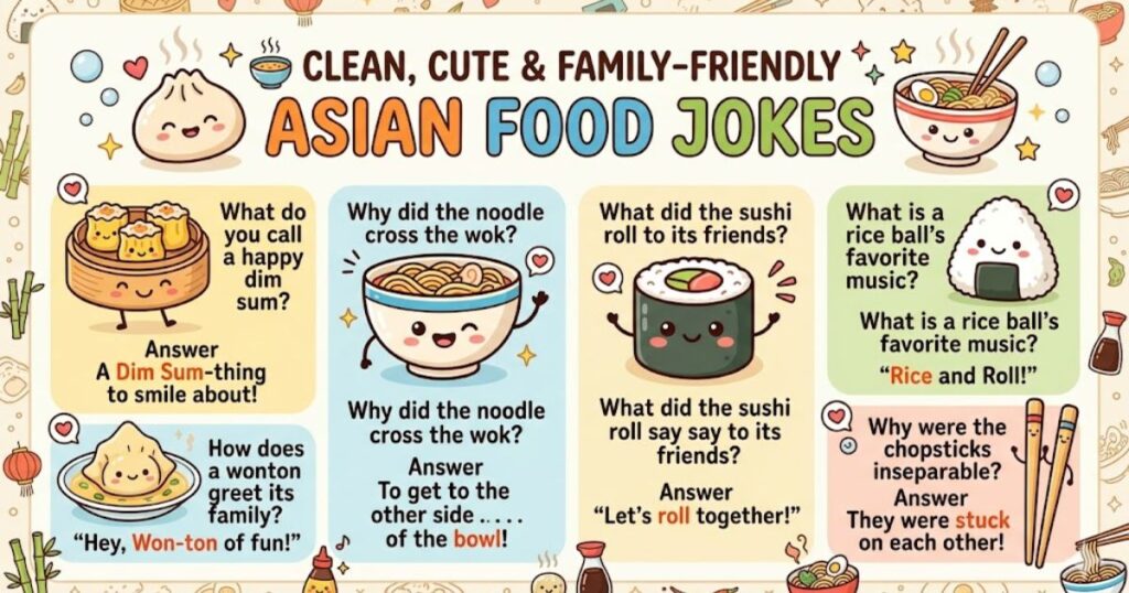🍲 Clean, Cute & Family-Friendly Asian Food Jokes