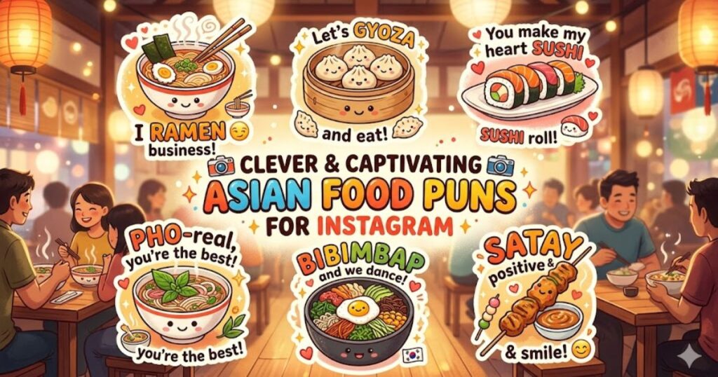 📸 Clever & Captivating Asian Food Puns for Instagram
