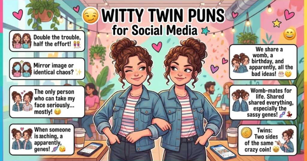 😏 Witty Twin Puns for Social Media