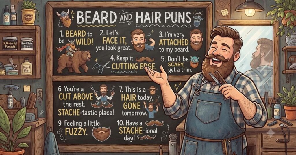 Beard and Hair Puns