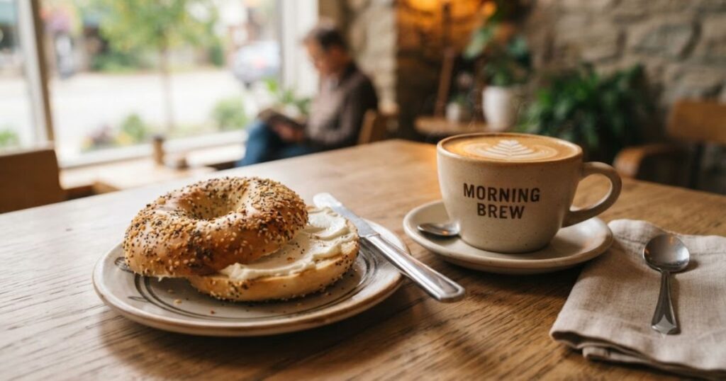 Bagel & Coffee Captions