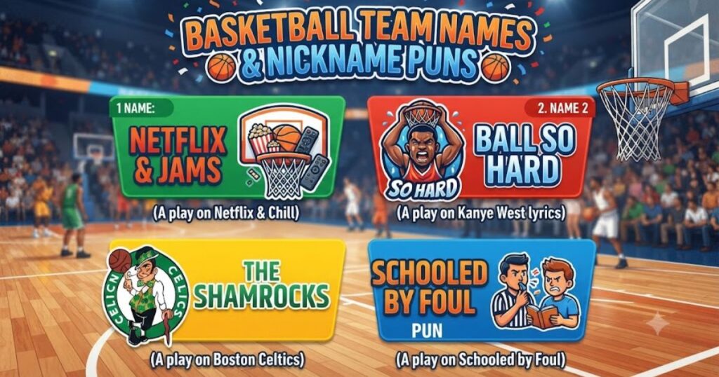 Basketball Team Names & Nickname Puns
