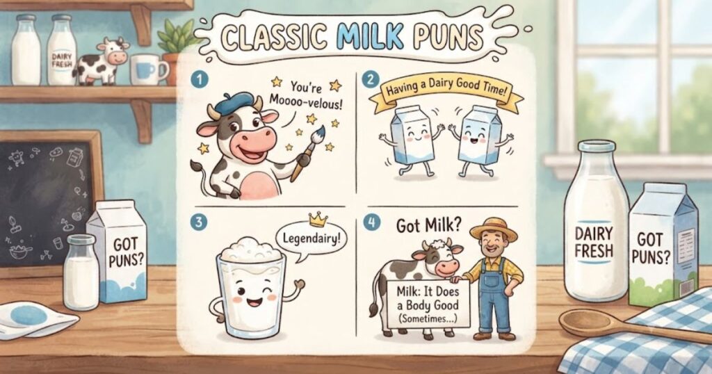 Classic Milk Puns