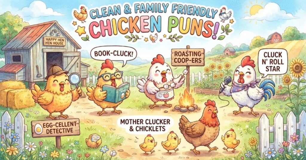 Clean & Family Friendly Chicken Puns