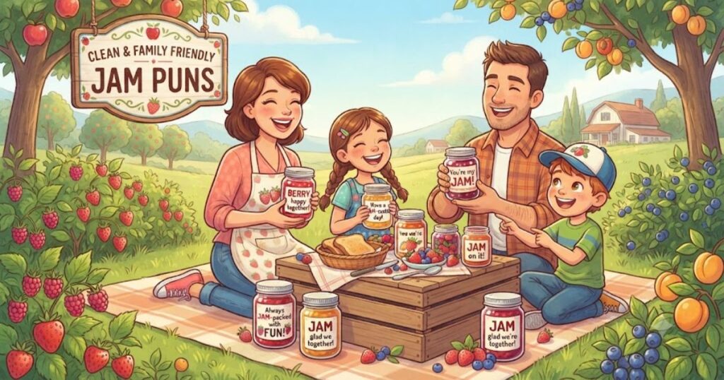 Clean & Family Friendly Jam Puns