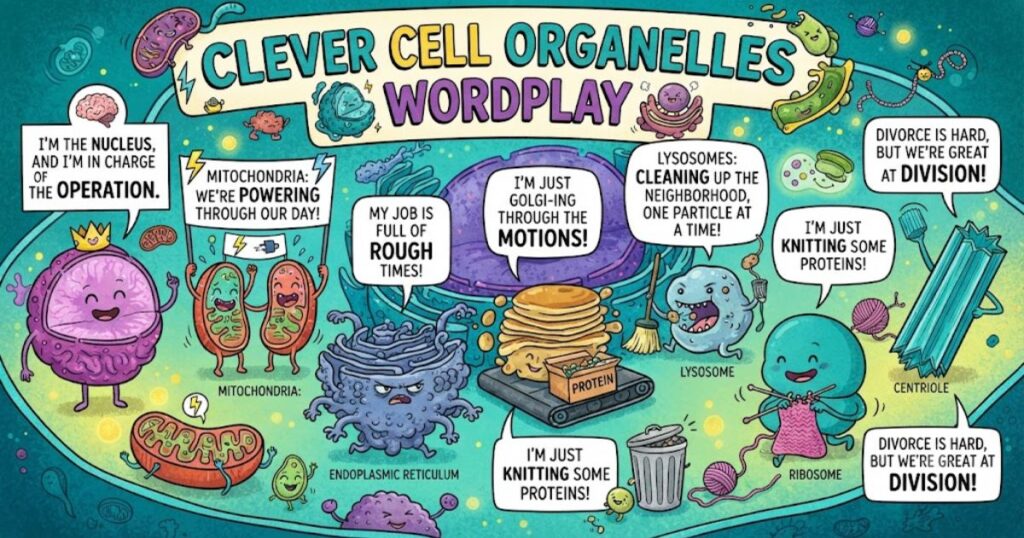 Clever Cell Organelles Wordplay