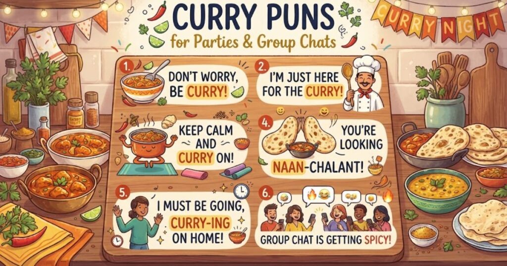 Curry Puns for Parties and Group Chats