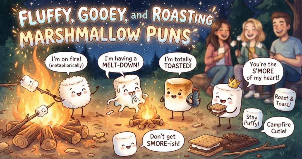 Fluffy, Gooey, and Roasting Marshmallow Puns
