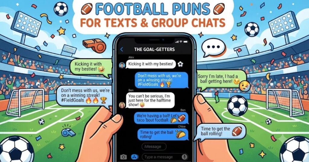 Football Puns for Texts and Group Chats