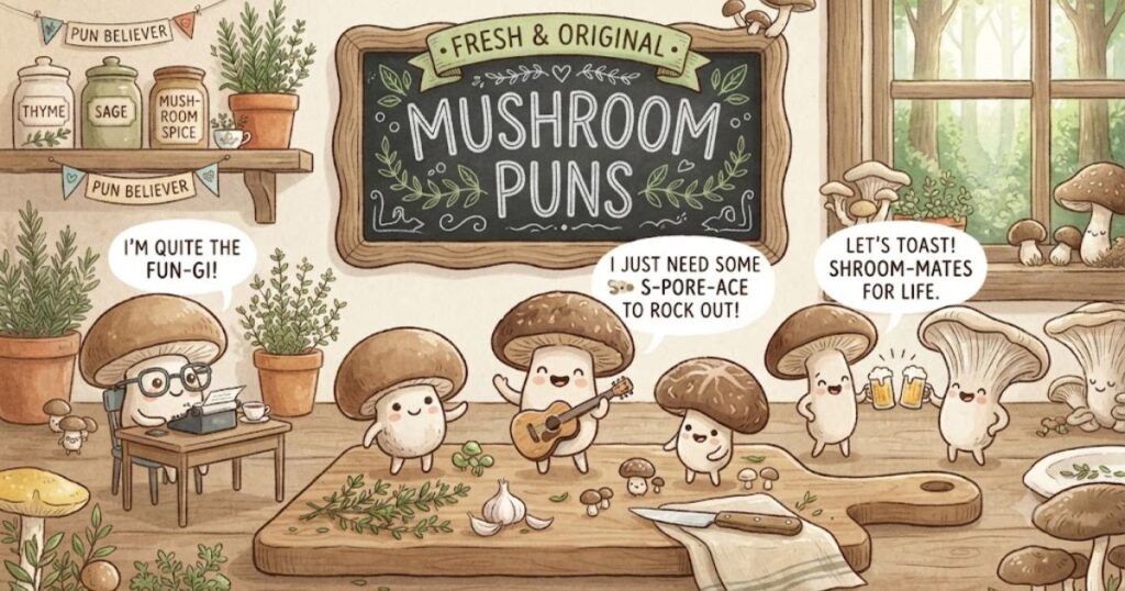 Fresh & Original Mushroom Puns