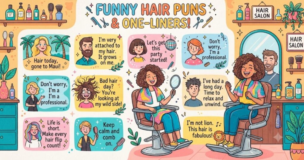 Funny Hair Puns One Liners
