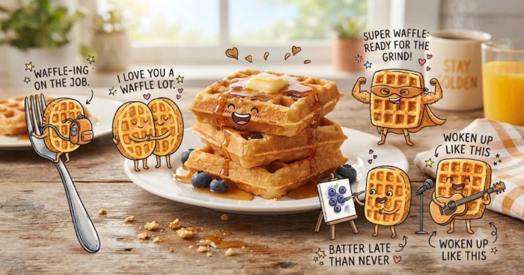 Funny Waffle Puns