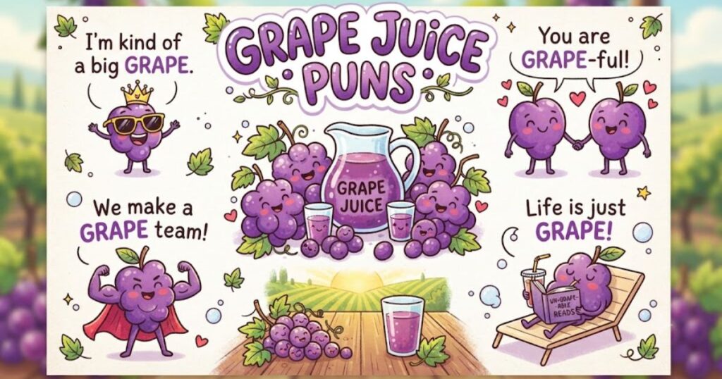 Grape Juice Puns