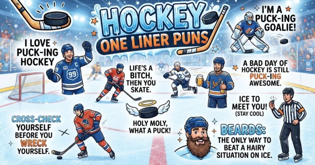 Hockey One Liner Puns