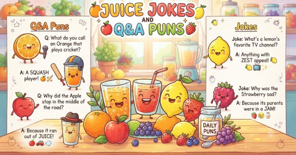 Juice Jokes and Q&A Puns