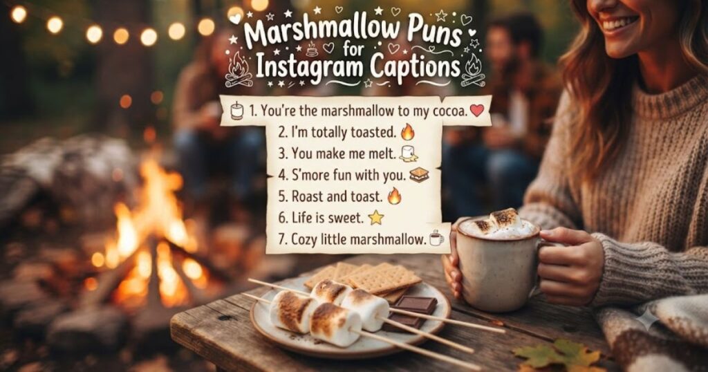 Marshmallow Puns for Instagram Captions