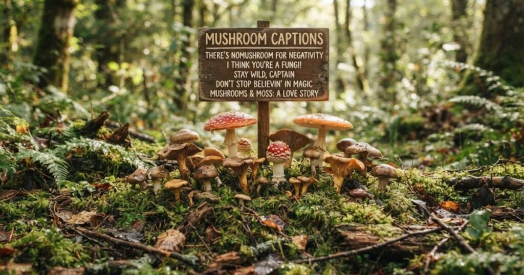 Mushroom Captions for Instagram