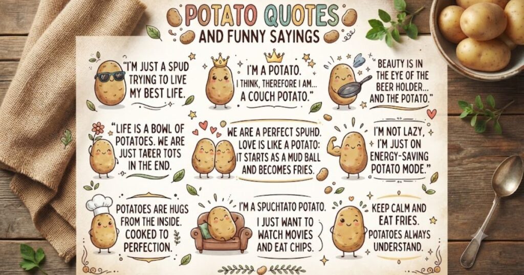 Potato Quotes and Funny Sayings