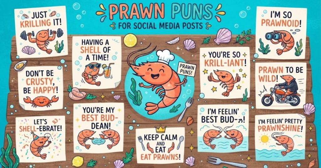 Prawn Puns for Social Media Posts