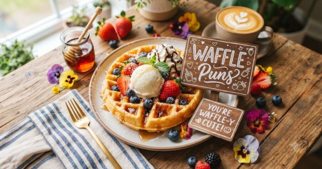 Social Media Worthy Waffle Puns