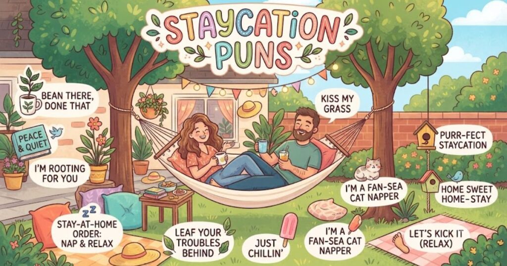 Staycation Puns