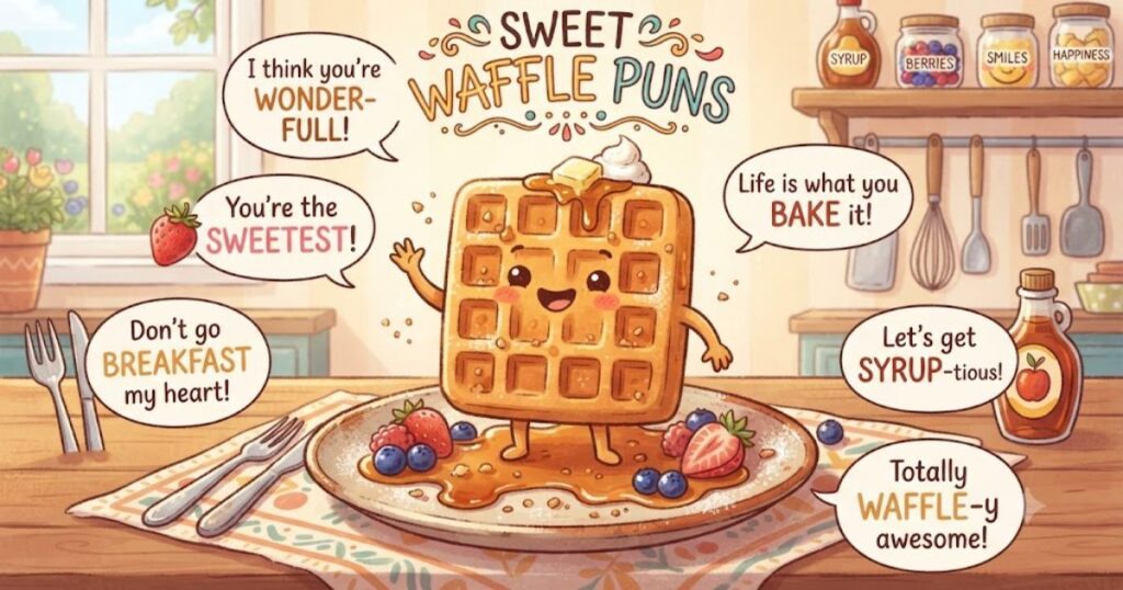 Sweet Waffle Puns
