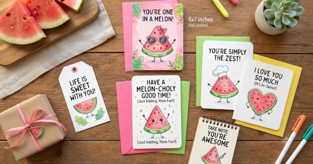 Watermelon Puns for Cards and Gifts