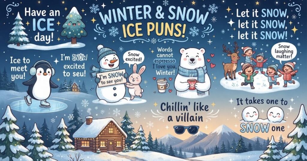 Winter and Snow Ice Puns