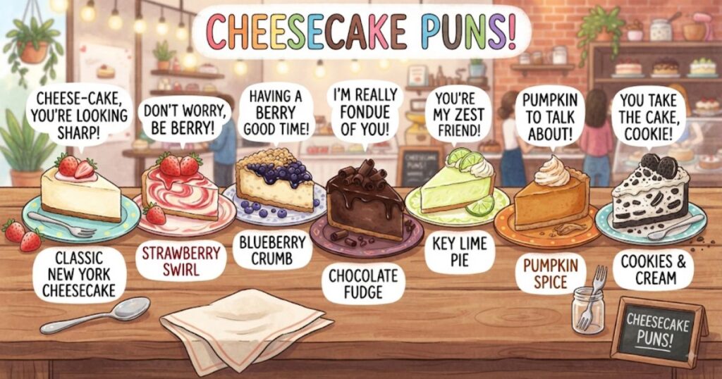 Cheesecake Puns About Different Flavors