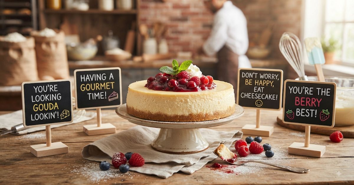 cheesecake puns