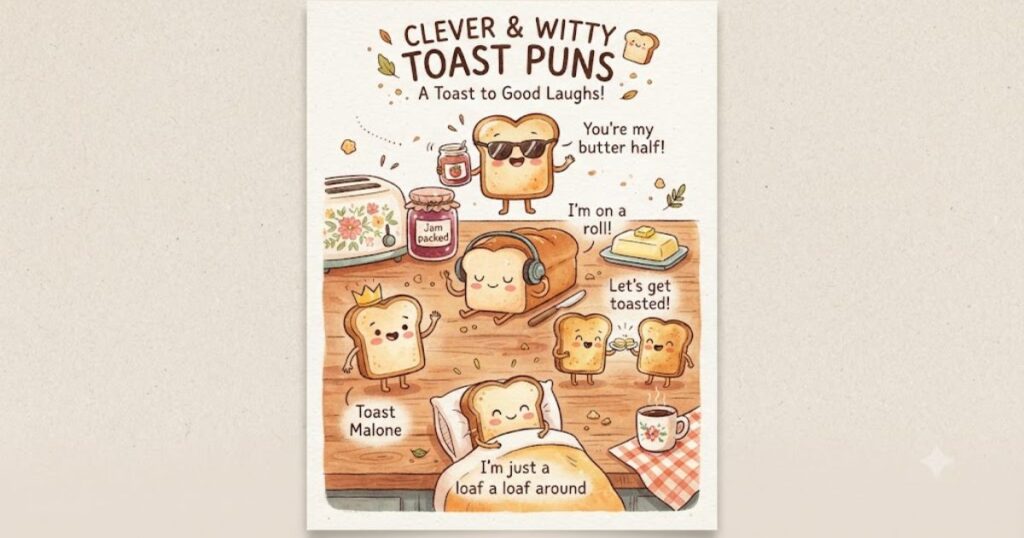Clever & Witty Toast Puns