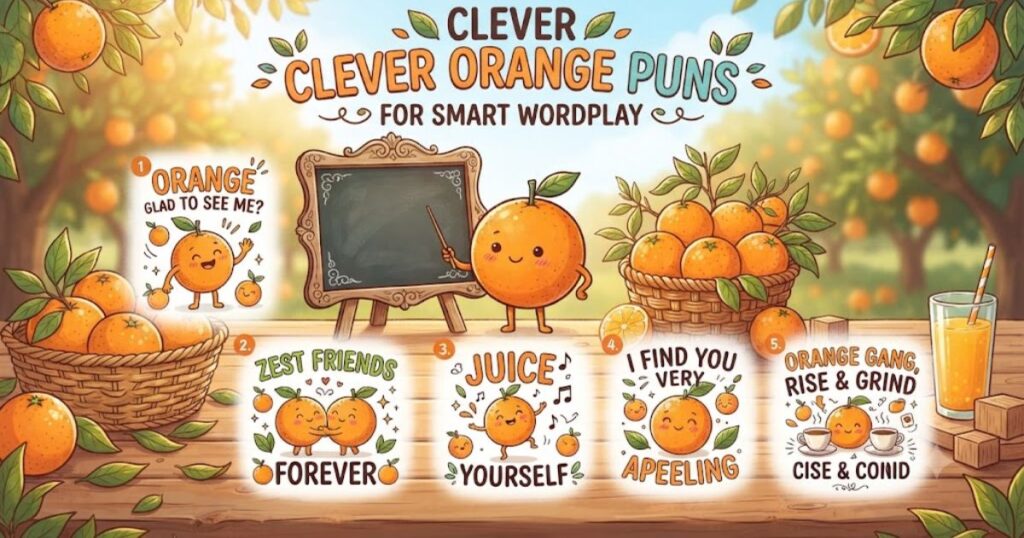 Clever Orange Puns for Smart Wordplay