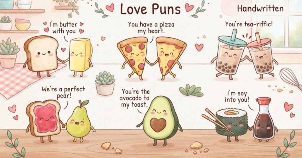 Cute Food Love Puns