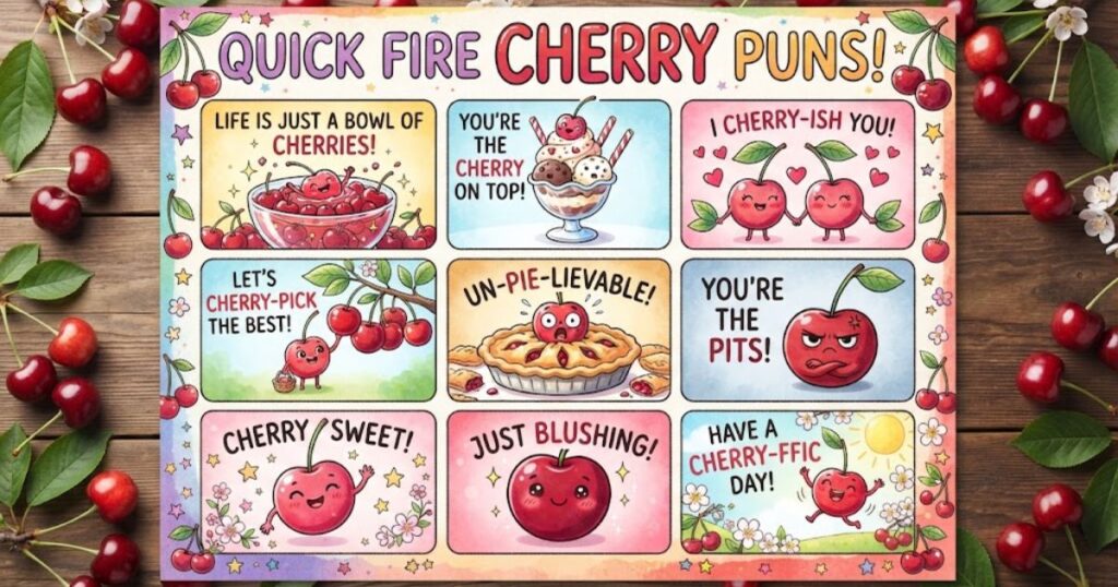 Quick Fire Cherry Puns