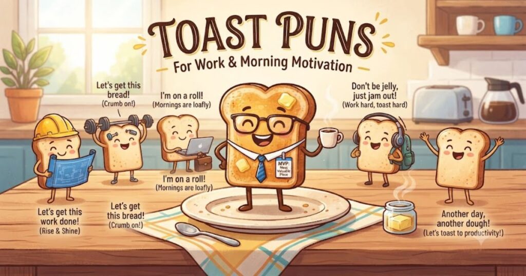 Toast Puns for Work & Morning Motivation