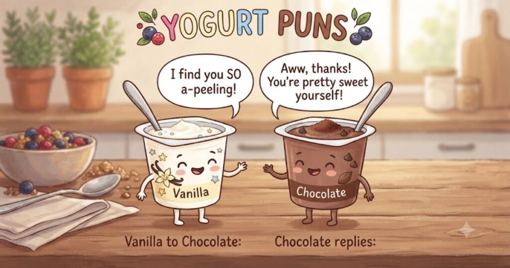 Vanilla & Chocolate Yogurt Puns